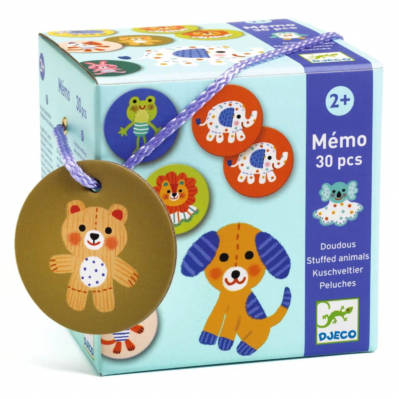 Memospel pluche dierenspeelgoed, Djeco