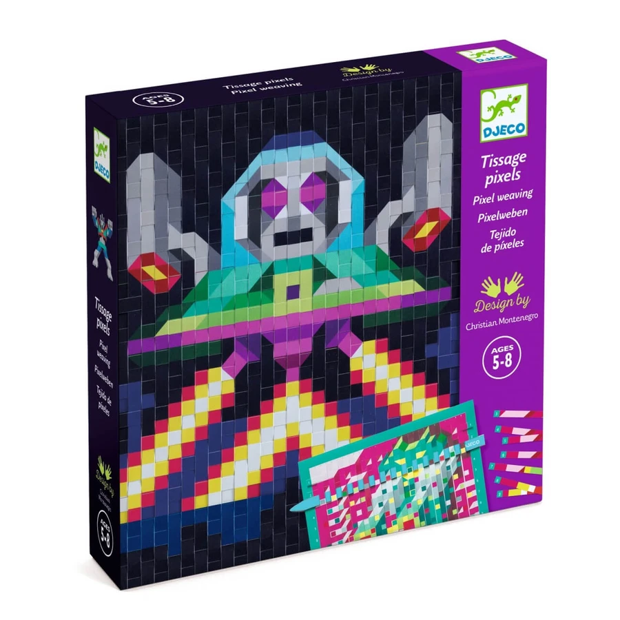 Kreatives Taschentuchspiel mit dem Thema UFO, Djeco
