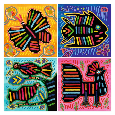 Tableaux en fil de fer en peluche Djeco, super doux