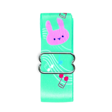 Adjustable fashion accessory strap - Musical Bunnies