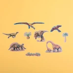 Set di adesivi riposizionabili Dinosauri, Londji