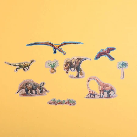 Set di adesivi riposizionabili Dinosauri, Londji