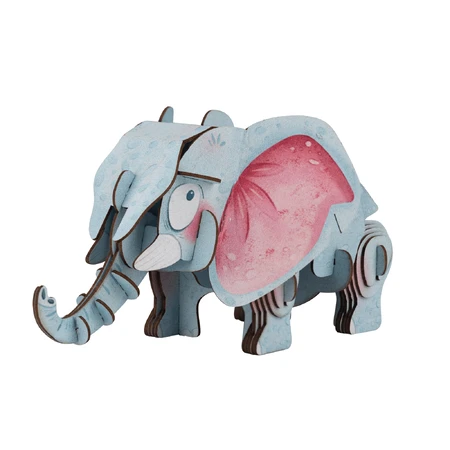 3D geluidspuzzel - Afrikaanse olifant, Bouw 'n' geluid