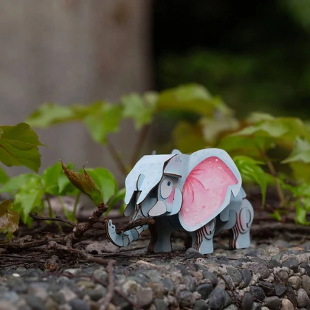 3D geluidspuzzel - Afrikaanse olifant, Bouw 'n' geluid