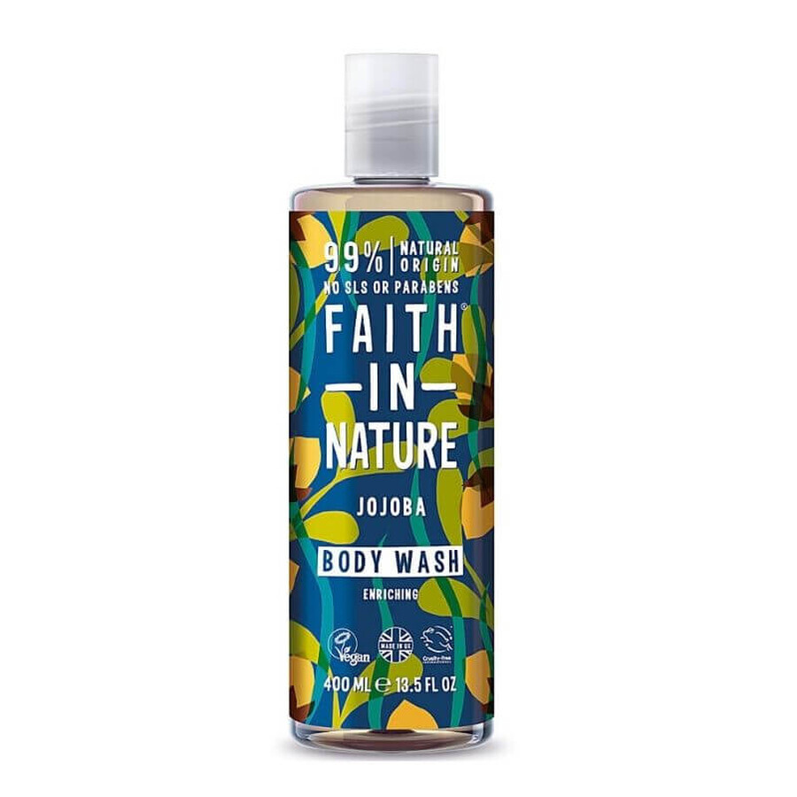 Jojoba Duschgel x 400ml, Faith in Nature