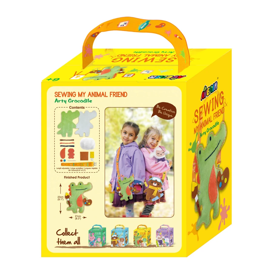 Sewing set My Animal Friend - Artistic Crocodile