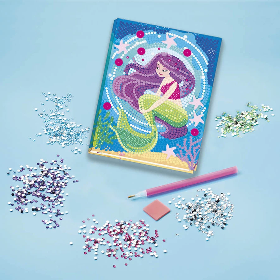 Set DIY Jurnalul meu cu sirena si diamante, Totum