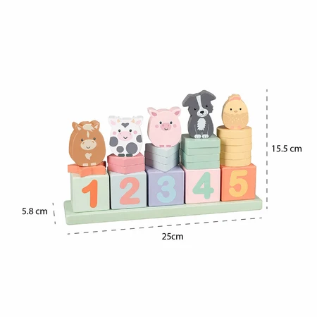 Apprendre à compter avec les animaux de la ferme, Orange Tree Toys