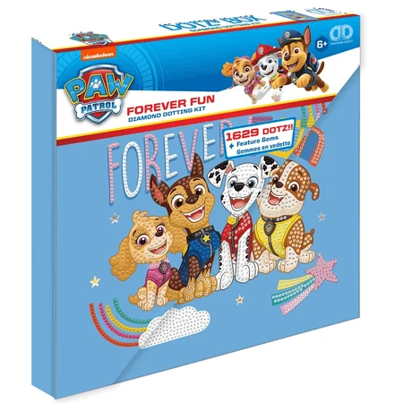 Set creativ tablou Forever Fun Patrula Catelusilor, pictura cu diamante