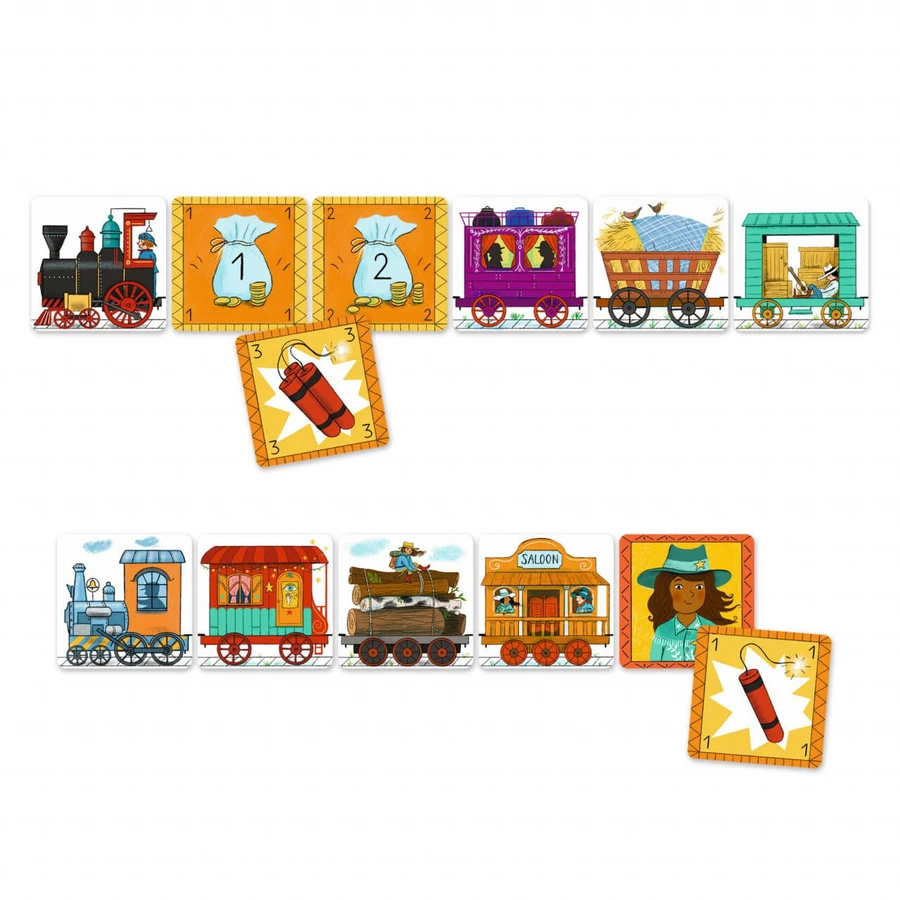 Jeu de cartes, Le train d'or, Djeco