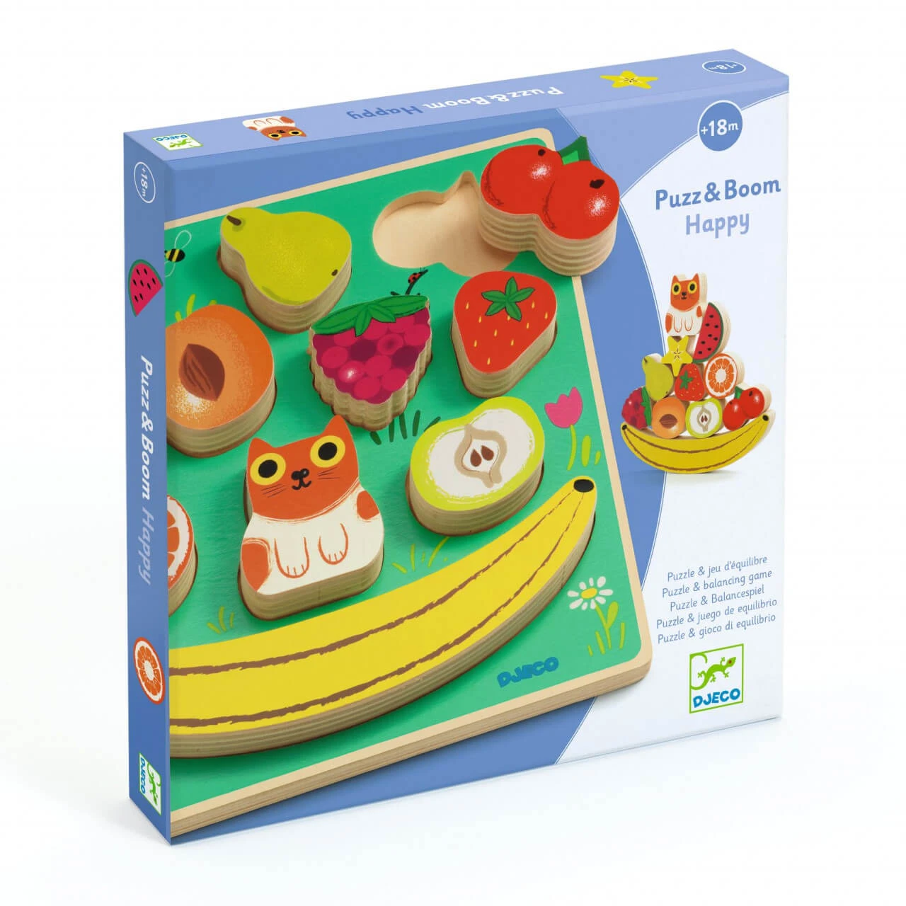Fruit puzzel- en evenwichtsspel, Djeco