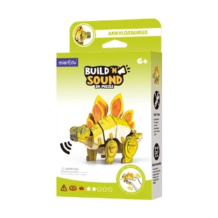3D-Sound-Puzzle - Stegosaurus, Build 'n' Sound