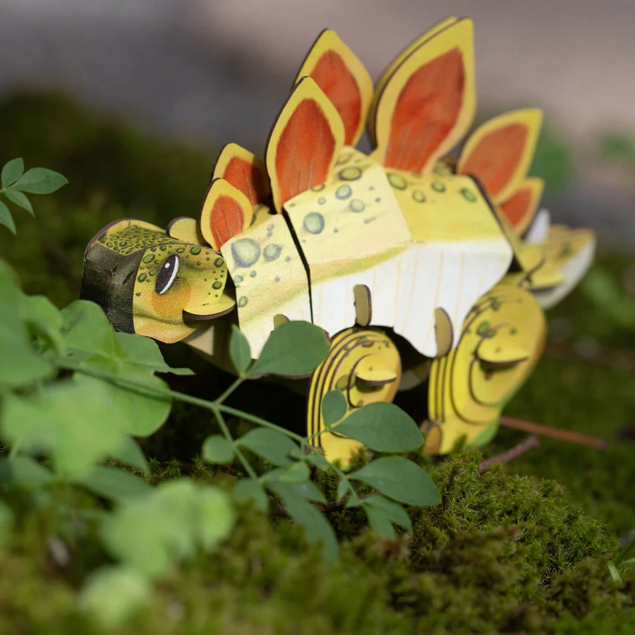 3D-geluidspuzzel - Stegosaurus, Bouw 'n' Geluid