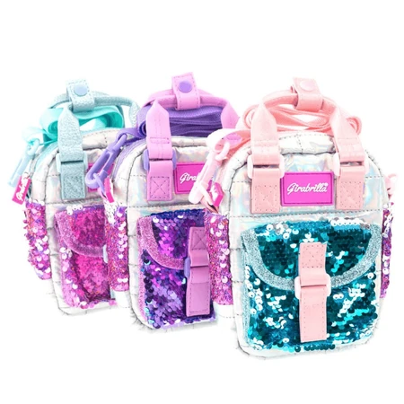 Girabrilla Puffer - gesteppte Tasche mit Pailletten und schillerndem Effekt