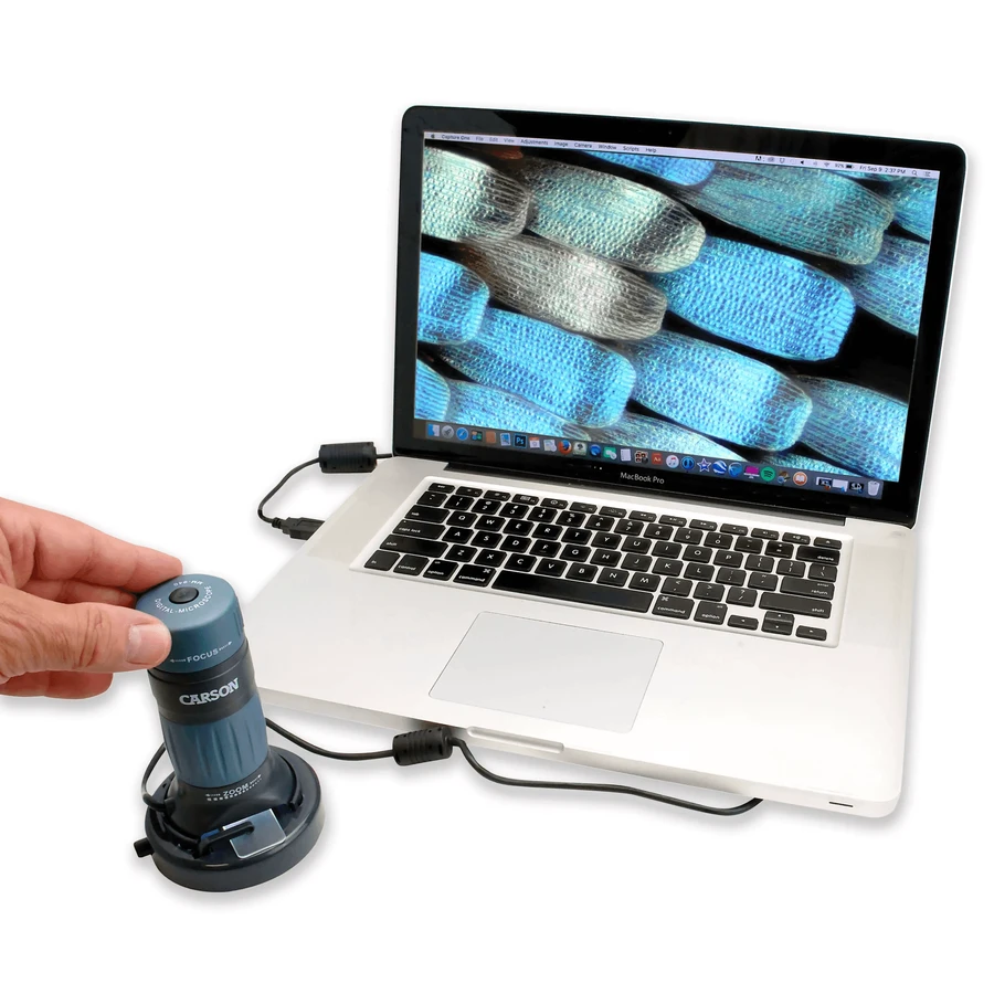 Microscope numérique USB avec éclairage LED, 90x-480x, zPix 300