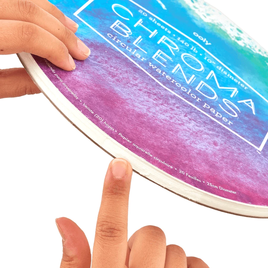 Blocco da disegno circolare Acquerello Chroma Miscele Chroma