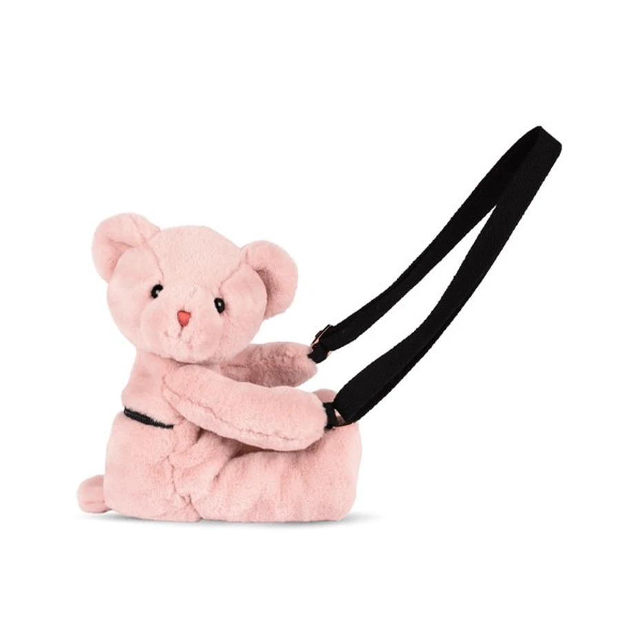 Teddy Bear - urocza torebka crossbody, 30 cm, pudrowy róż: ceny i cechy