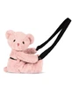 Teddy Bear - adorable crossbody bag, 30 cm, Powder pink