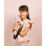 Teddy Bear - urocza torebka crossbody, 30 cm, pudrowy róż: ceny i cechy