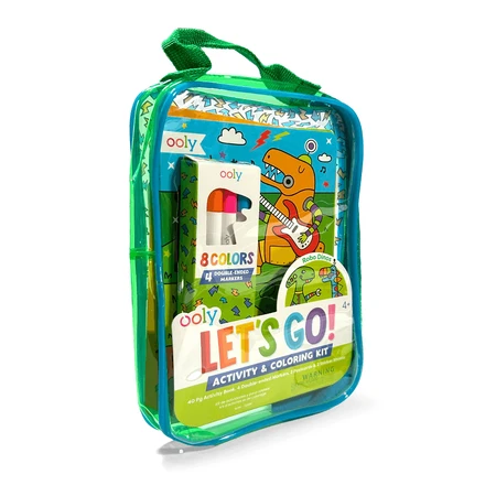 Draagbare activiteiten- en kleurenset - Dinosaurus Robots - Let's Go! Robo Dinos