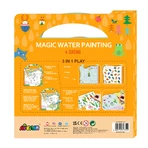 Portable watercolor painting book, stickers and games - 4 seasons