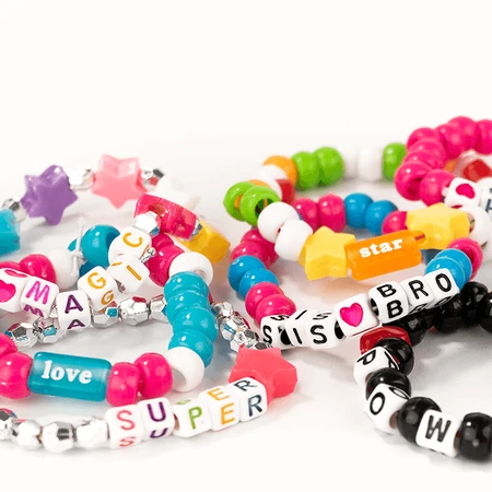 Zestaw kreatywny DIY - naszyjniki i bransoletki z koralików, 500 sztuk, ABC Beads: ceny i cechy