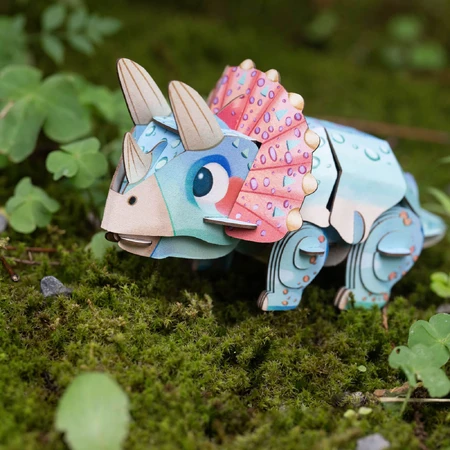 3D-Sound-Puzzle - Triceratops, Build 'n' Sound