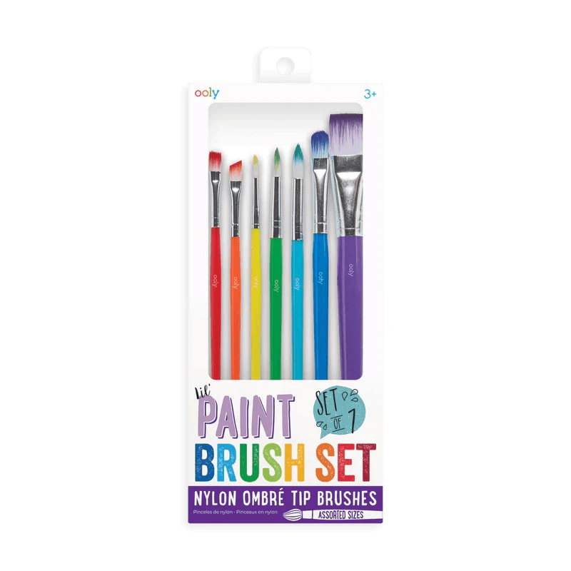 Set van 7 universele borstels, gekleurd