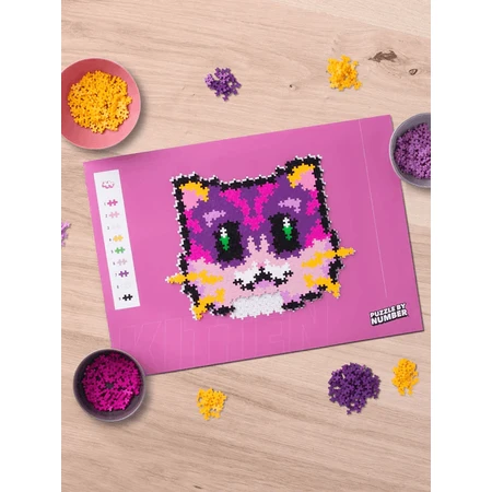 Plus-Plus Zahlenpuzzle, 500 Teile, Kätzchen