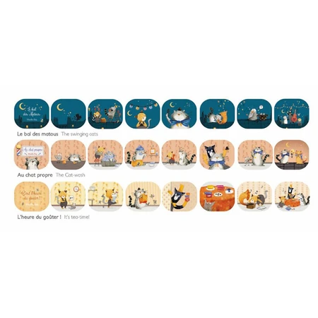 Lanterne d'histoire des chats Moustaches, Moulin Roty