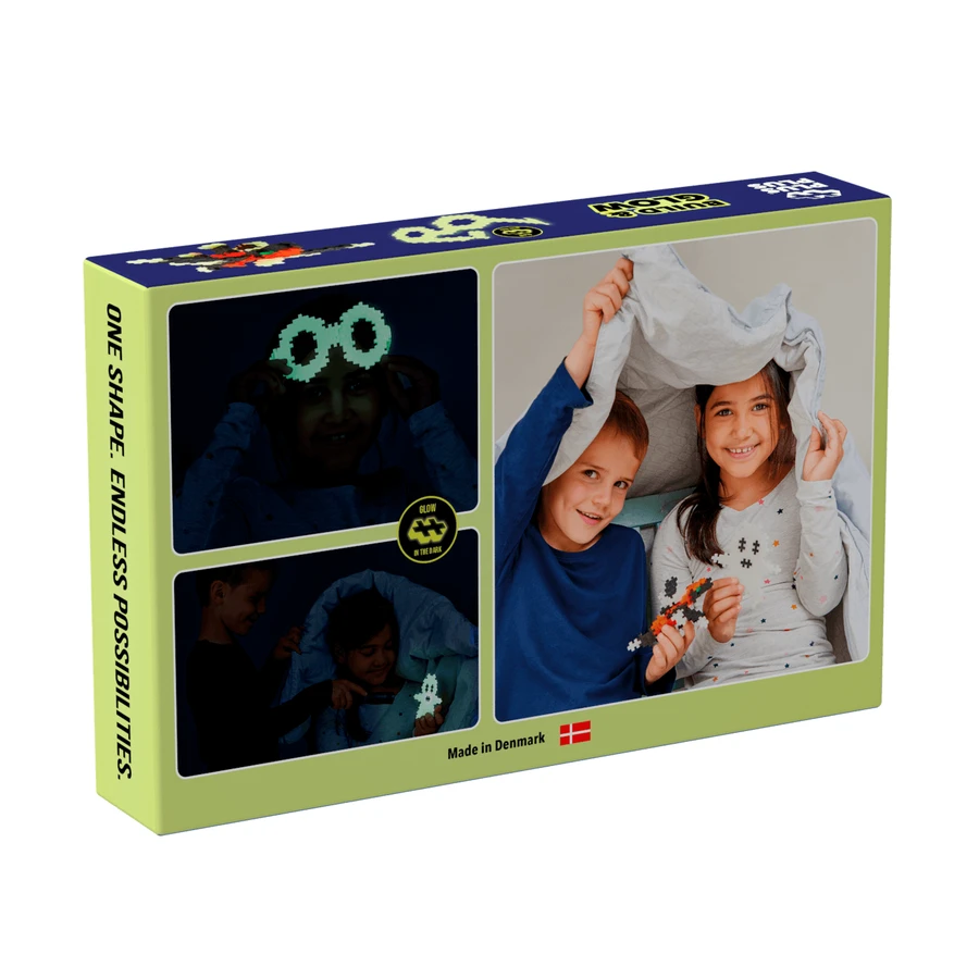 Bouwset Plus-Plus, 360 stukjes, Build and Shine, fluorescerende kleuren