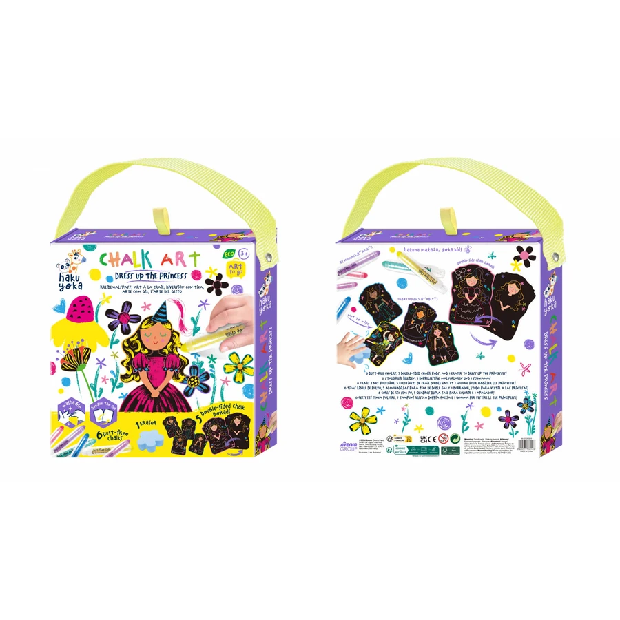 Tragbares Kreidezeichen-Set, Haku Yoka - Dress up Princess