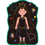 Tragbares Kreidezeichen-Set, Haku Yoka - Dress up Princess