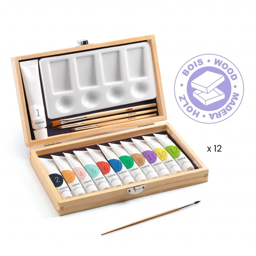 Künstlerbox mit 12 Tuben, Djeco