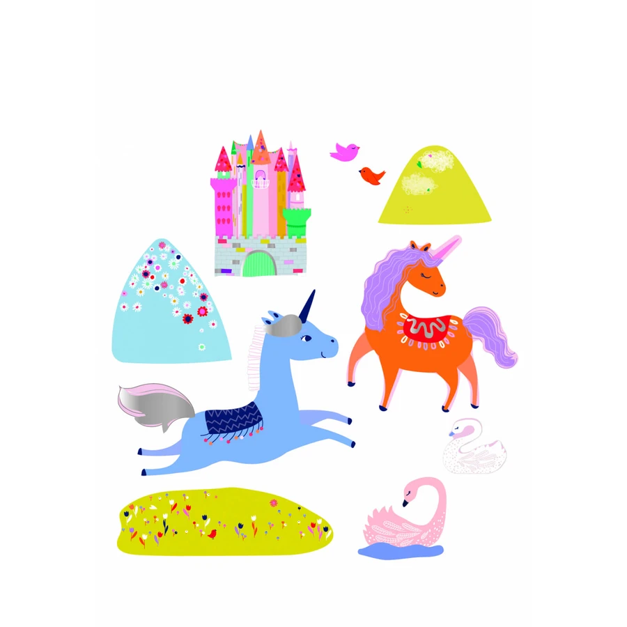 Stickerset - Eenhoorns