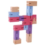 Logicaspel 3D puzzel Paars beeldje