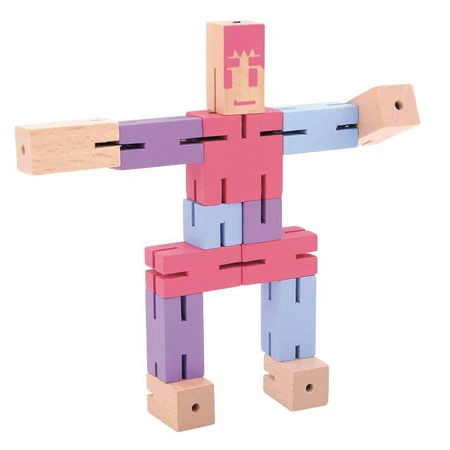 Logicaspel 3D puzzel Paars beeldje