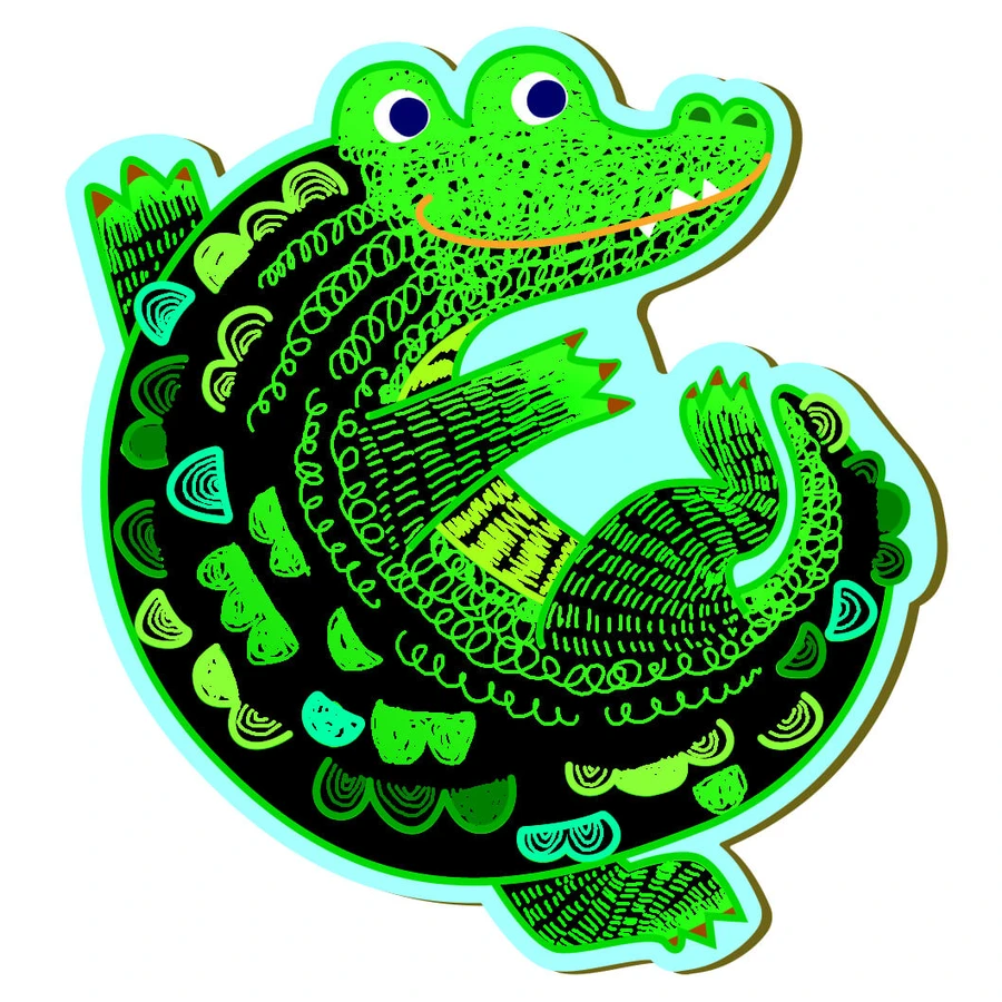 Scratch 'N' Catch - 2in1 visspel - Jungle dieren