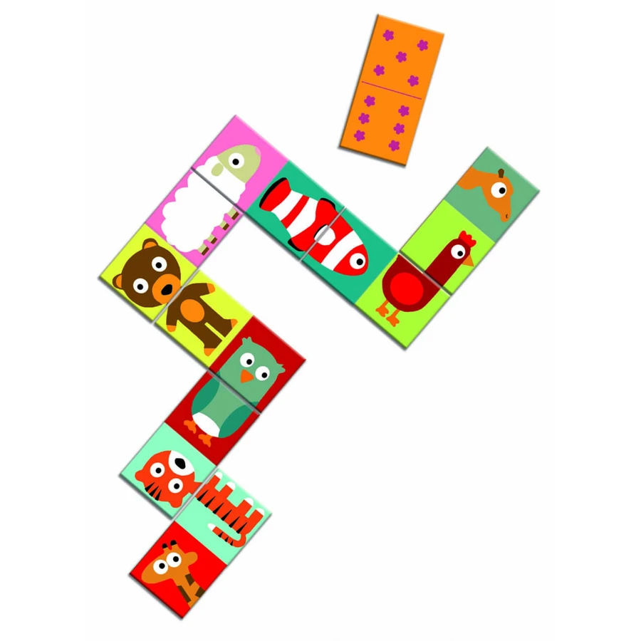 Dominó animo puzzle Djeco