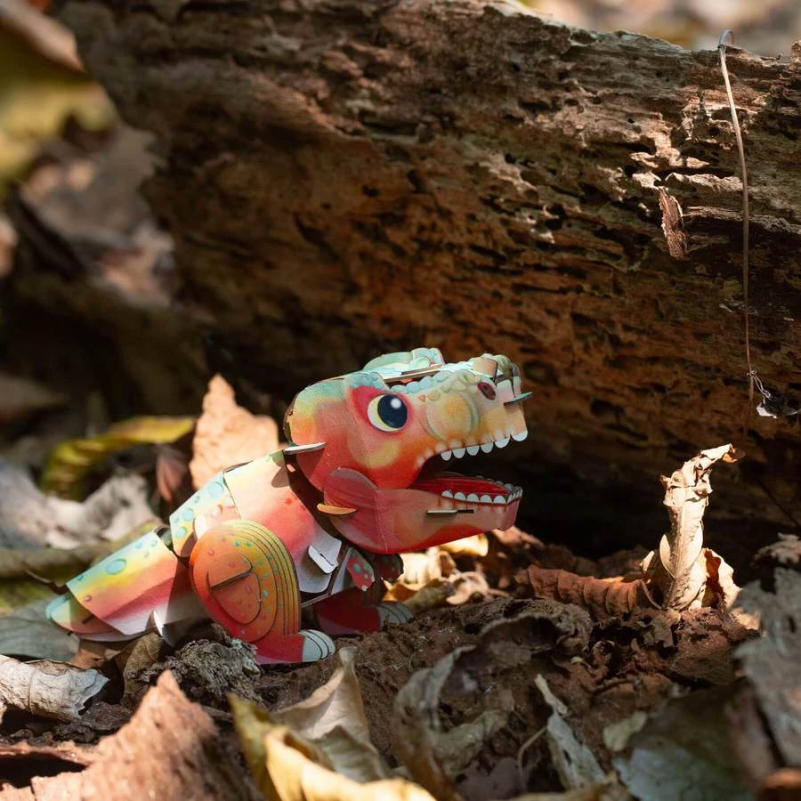 3D-geluidspuzzel - Tyrannosaurus Rex, Bouw 'n' Geluid
