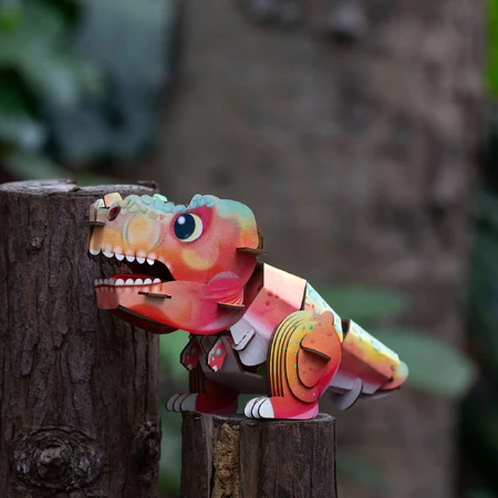 3D-geluidspuzzel - Tyrannosaurus Rex, Bouw 'n' Geluid