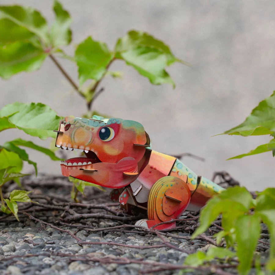 3D-geluidspuzzel - Tyrannosaurus Rex, Bouw 'n' Geluid