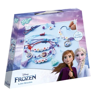 Kreatywny zestaw bransoletek DIY z literami Disney Frozen