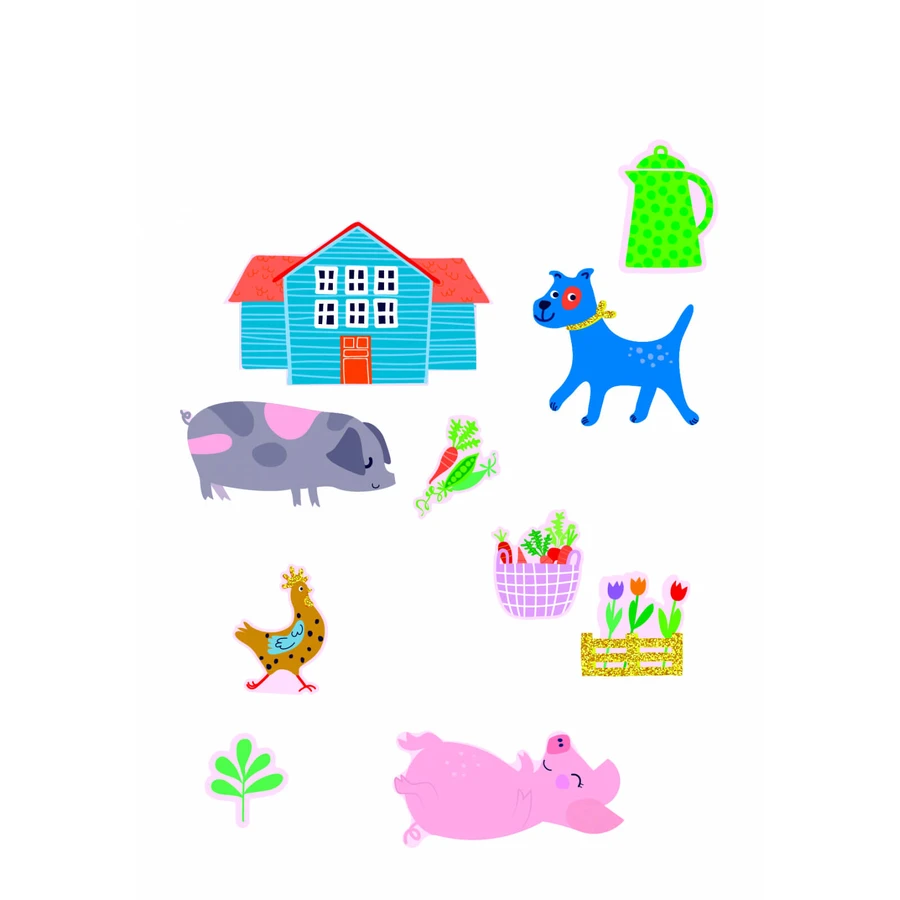 Set stickers - Boerderij