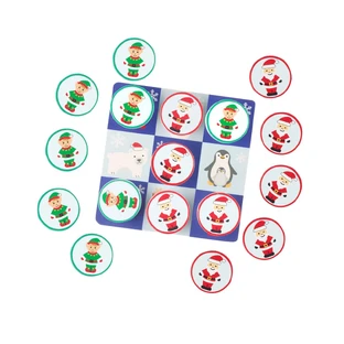 Juego de tres en raya de madera para las fiestas, Orange Tree Toys