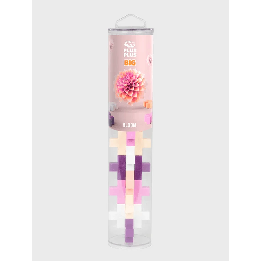 Plus-Plus construction set, tube 15 large pieces, vibrant colors