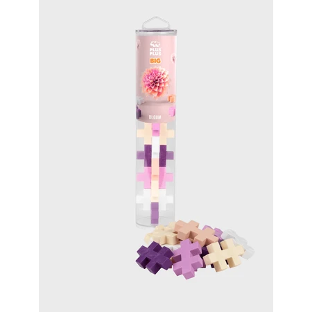 Plus-Plus construction set, tube 15 large pieces, vibrant colors