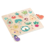 Houten puzzel - Tuin groenten
