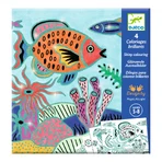 Schede da colorare Nel mare, Djeco