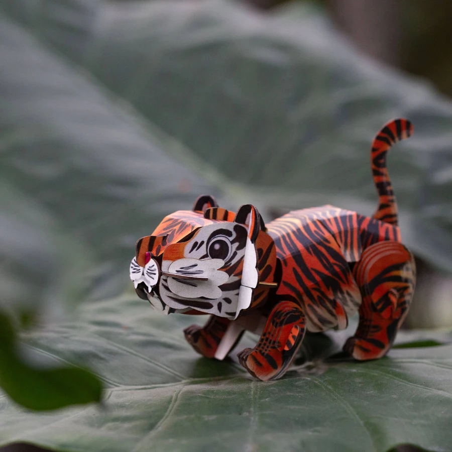 3D-Sound-Puzzle - Tiger, Build 'n' Sound